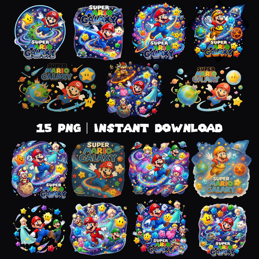 15 Super Mario Galaxy PNG | Mario Space Theme Clipart CreativeRino