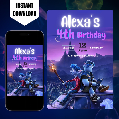 Onward Birthday Invitation Template CreativeRino