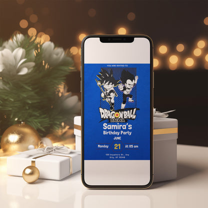 Dragonball Daima Birthday Invitation Template - CreativeRino