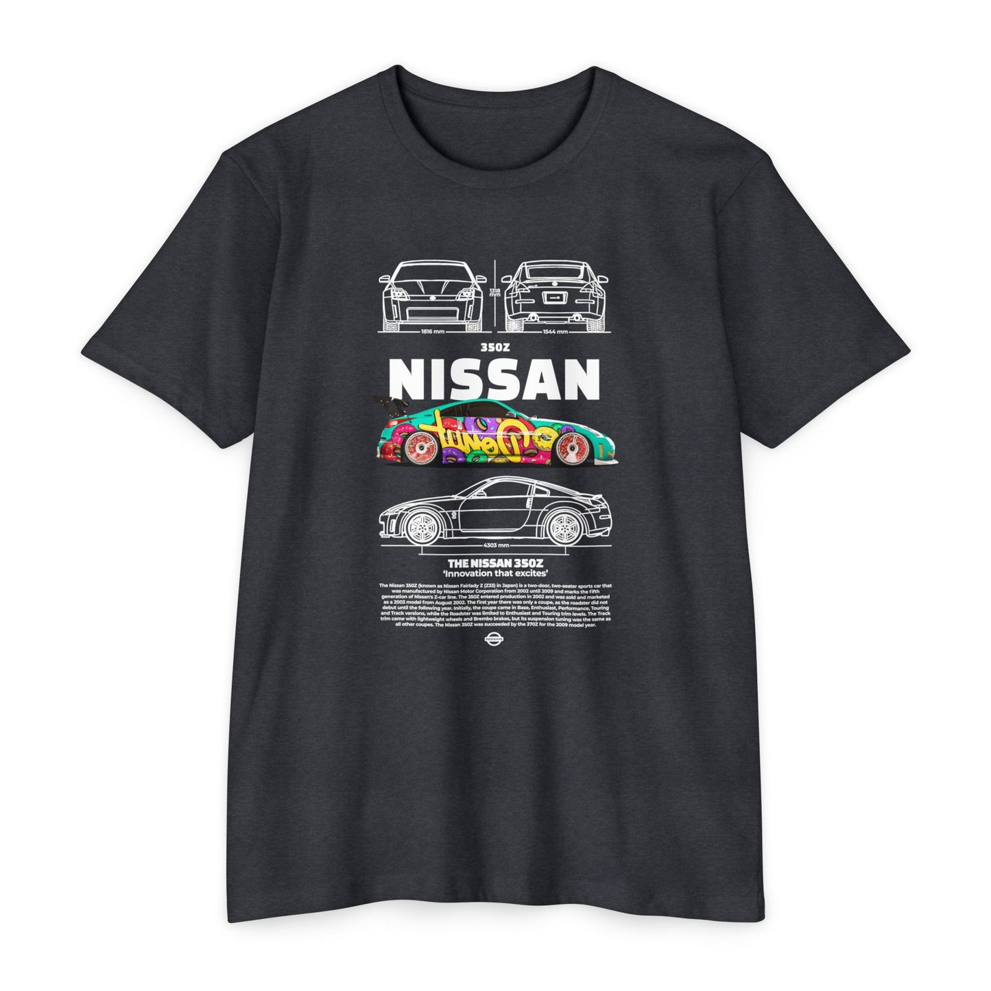 Vintage Nissan 350Z Unisex T-Shirt | Automotive Racing Graphic Tee - CreativeRino