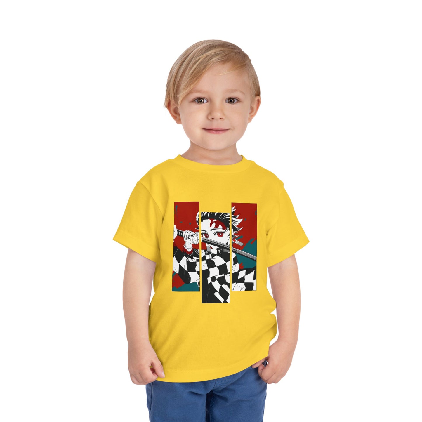 Demon Slayer Toddler Tee - Cute Anime Graphic T-shirt for Kids - CreativeRino