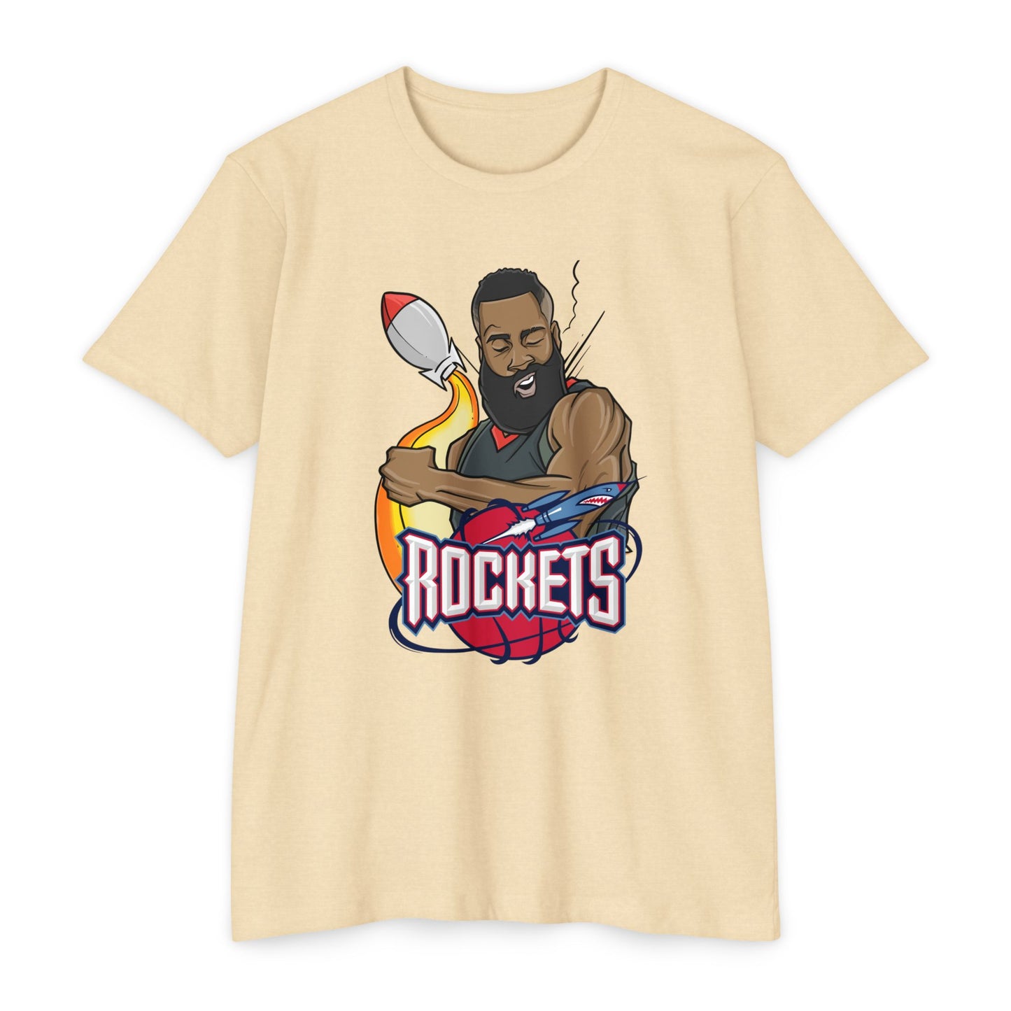 Retro James Harden Rockets Basketball T-shirt - Unisex Sports Tee - CreativeRino