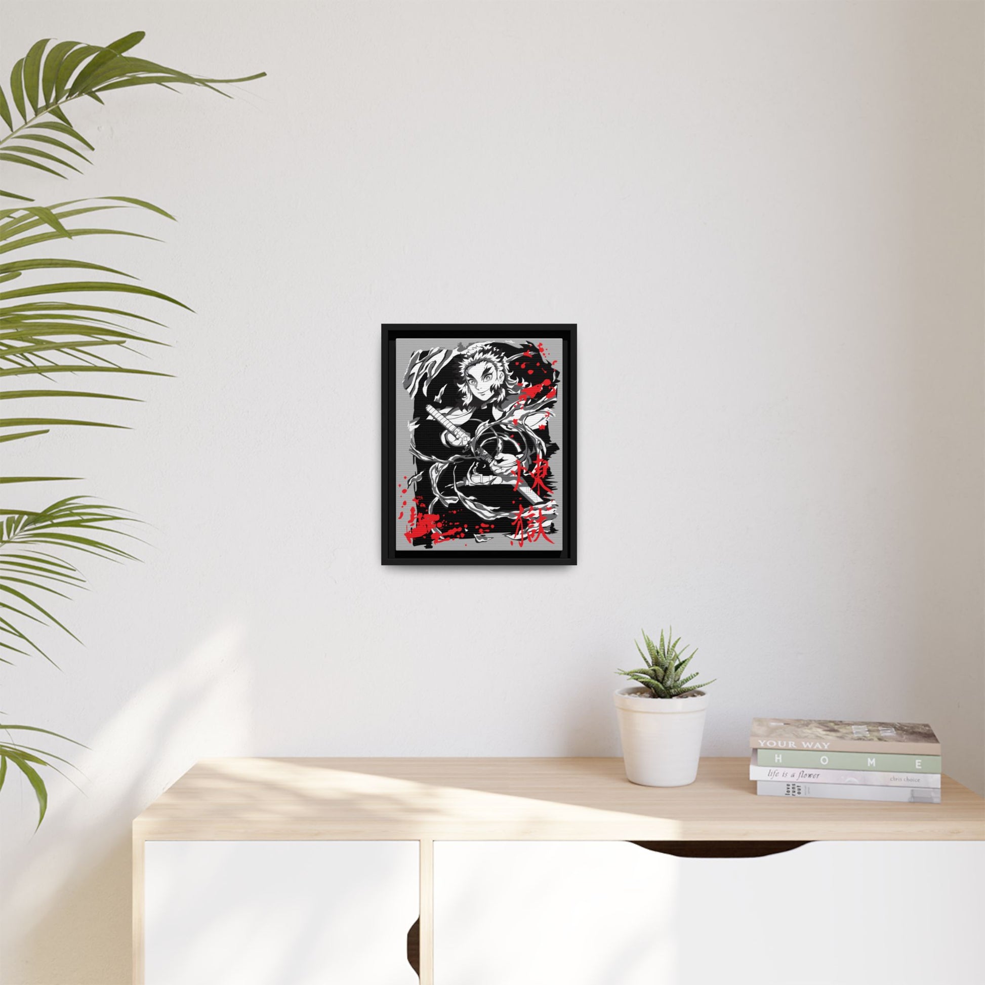 Demon Slayer Framed Anime Art Print - Matte Canvas Wall Decor - CreativeRino