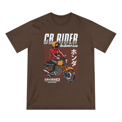 Honda CB Rider Vintage Motorcycle Rider Tee - Perfect T-shirt for Bikers and Casual Wear - CreativeRino