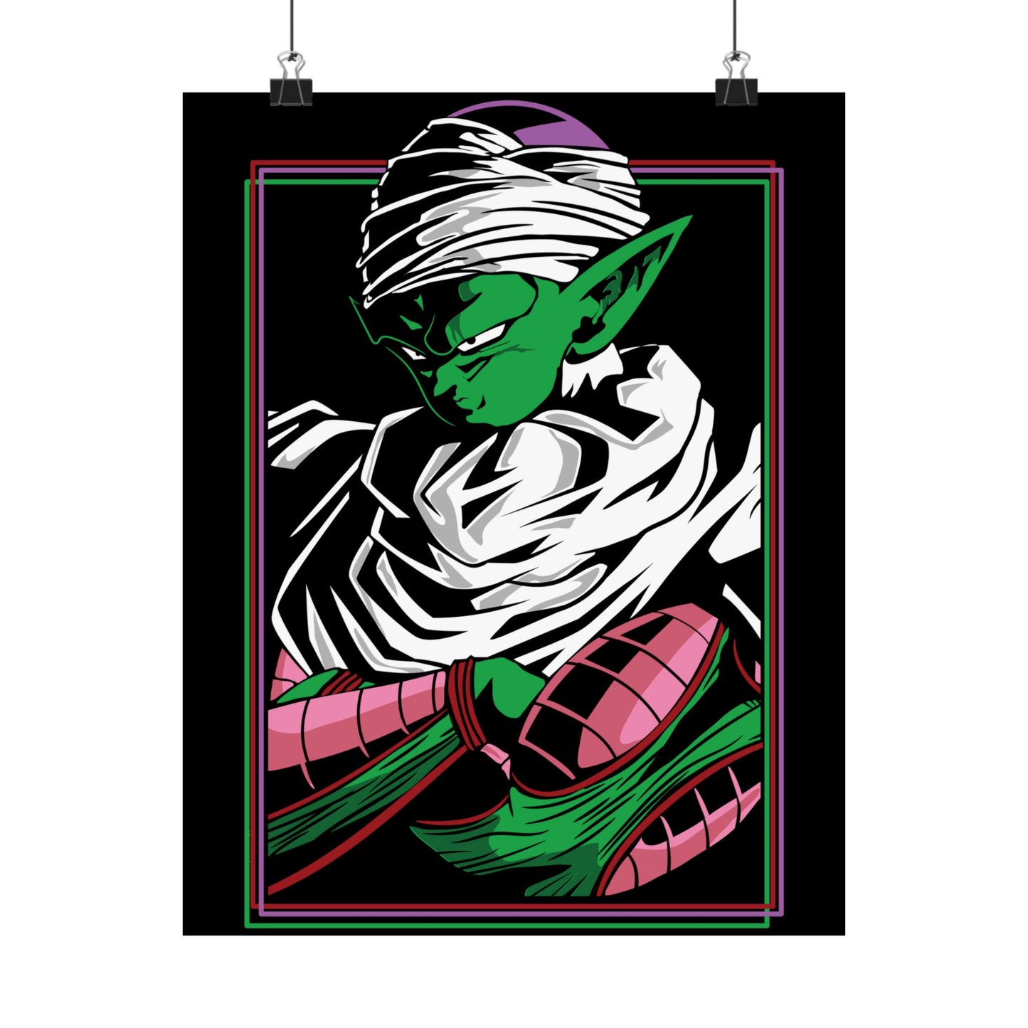 Dragon Ball Z Matte Vertical Poster - Framed Anime Art Print - CreativeRino