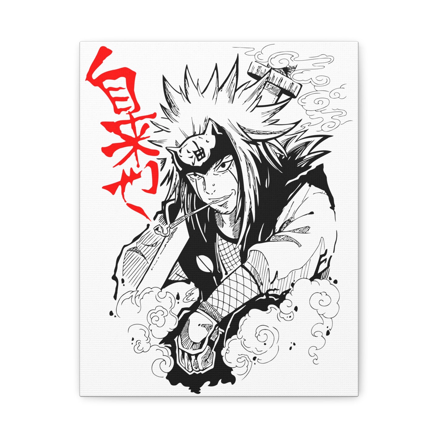 Anime Art Canvas Print - Naruto Matte Stretched Wall Decor - CreativeRino