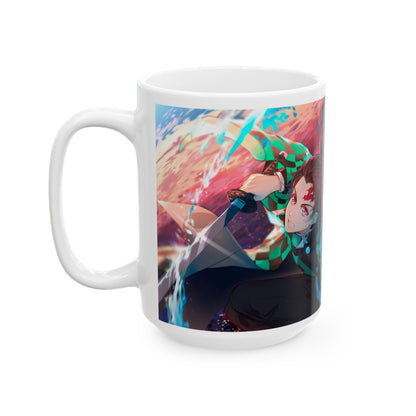 Vibrant Anime-Inspired Ceramic Mug - Demon Slayer Perfect for Coffee Lovers! - CreativeRino