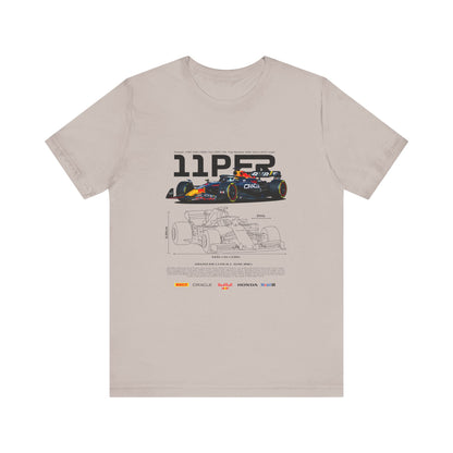 Sergio Perez F1 Racing-Inspired Unisex Short Sleeve Tee | Car T-shirt - CreativeRino