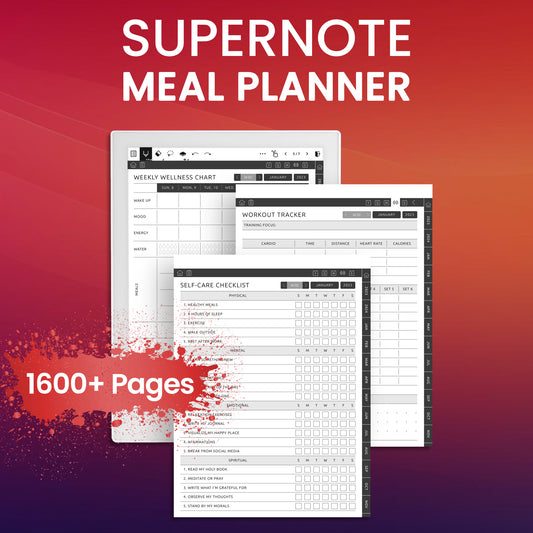 Supernote Meal Planner Template