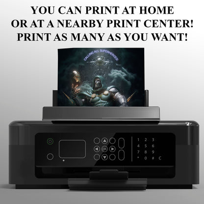 Avengers Doomsday Birthday Invitation Template | Dr Doom Invite - CreativeRino