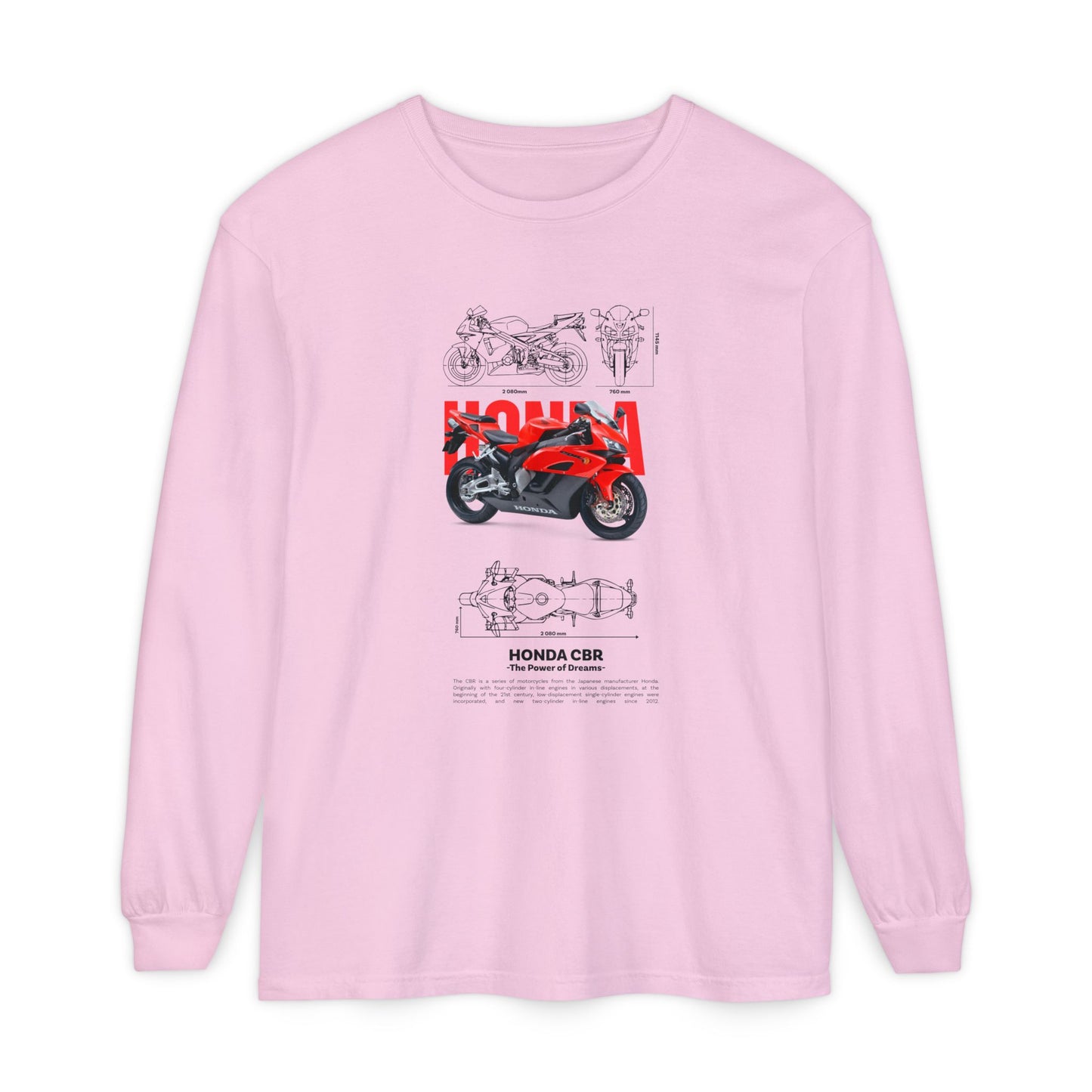 Honda CBR Long Sleeve T-Shirt for Motorcycle Lovers - CreativeRino