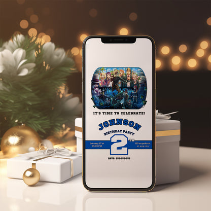 Blue Exorcist Birthday Invitation Template - CreativeRino