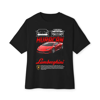 Lamborghini Huracan Graphic Tee - Unisex Oversized Boxy T-Shirt - CreativeRino
