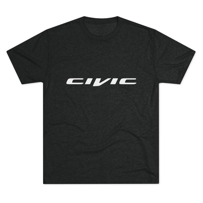 Honda Civic Estilo Enthusiast Unisex Tri-Blend Crew Tee - Retro Car T-shirt Design - CreativeRino