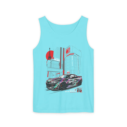 Nissan GT-R Racing Graphic Tank Top for Car Enthusiasts - CreativeRino