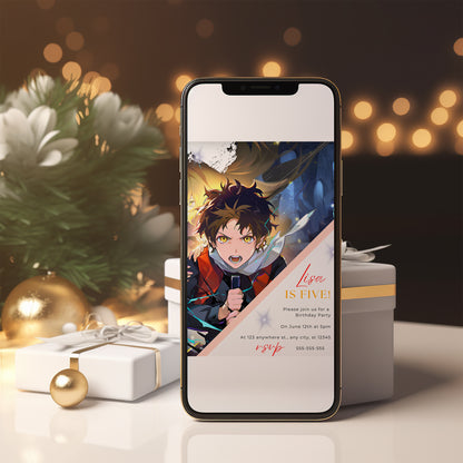 Tower Of God Birthday Invitation Template - CreativeRino