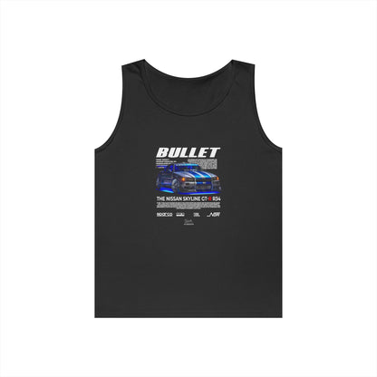 Bullet Skyline GT-R Racing Tank Top | Unisex Heavy Cotton - CreativeRino