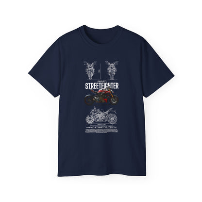New Streetfighter V4 Motorcycle Graphic Unisex Tee - Perfect T-shirt for Riders and Enthusiasts - CreativeRino