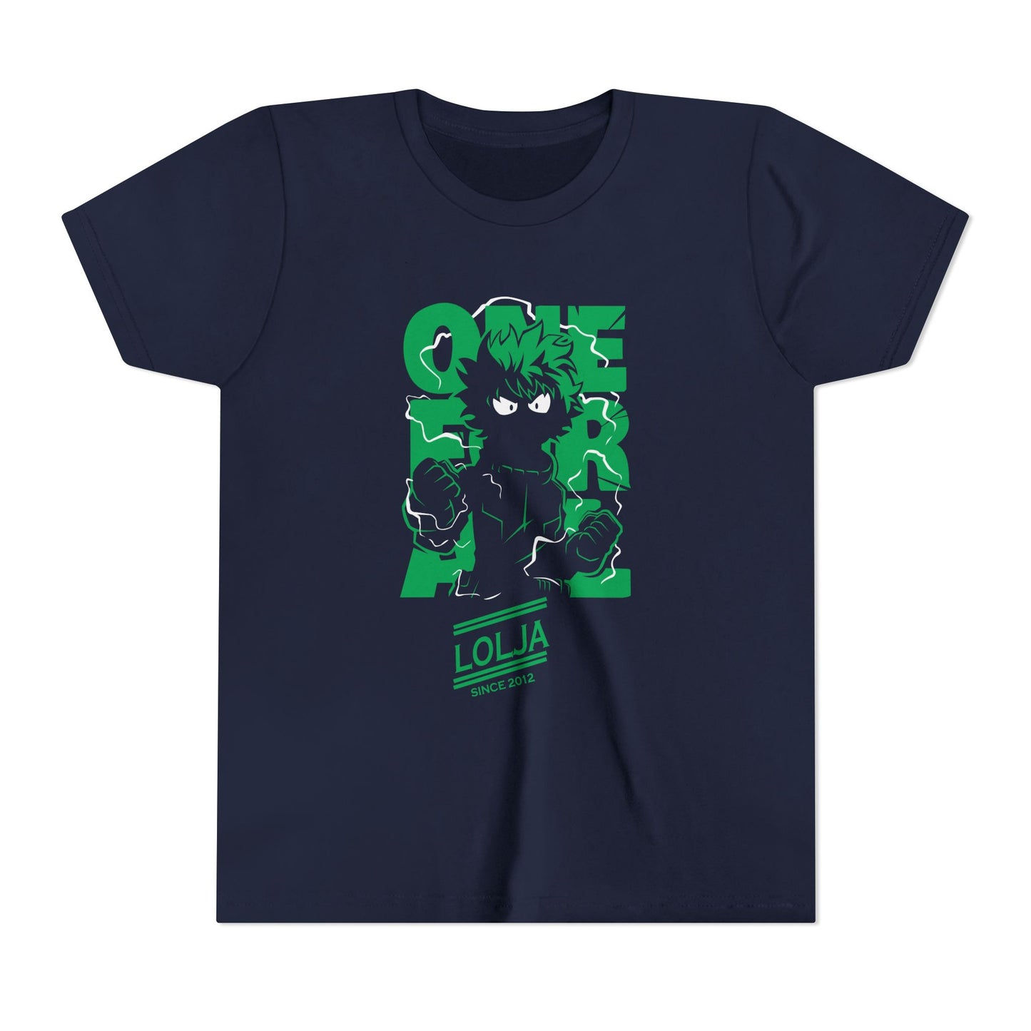 My Hero Academia Youth Short Sleeve Tee - Cool Anime Graphic T-shirt for Boys with Green Hero Design - CreativeRino