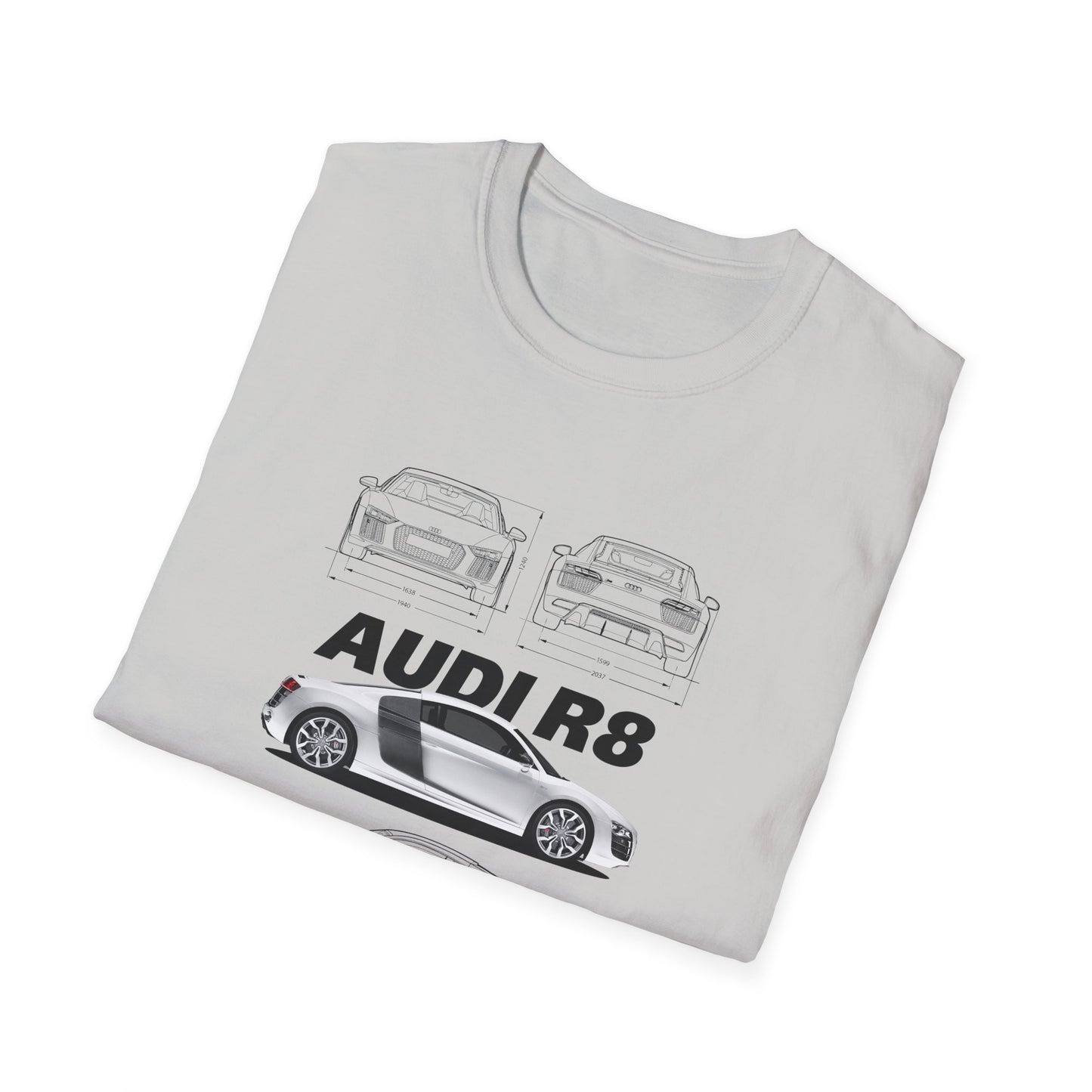 Audi R8 Graphic T-Shirt - Perfect for Car Enthusiasts - CreativeRino