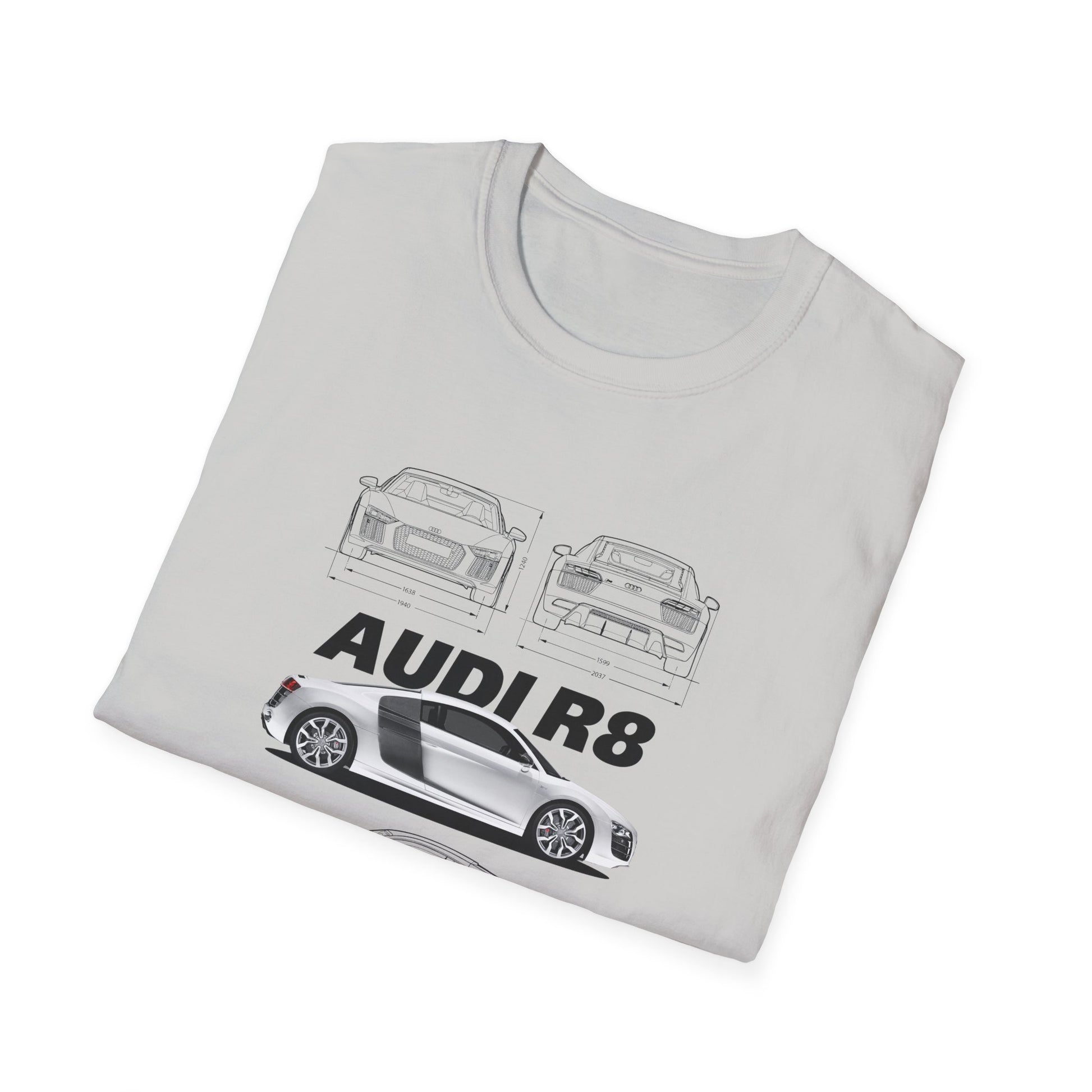 Audi R8 Graphic T-Shirt - Perfect for Car Enthusiasts - CreativeRino