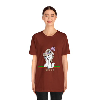 Kitty Gucci Unisex Jersey Short Sleeve T-shirt - CreativeRino