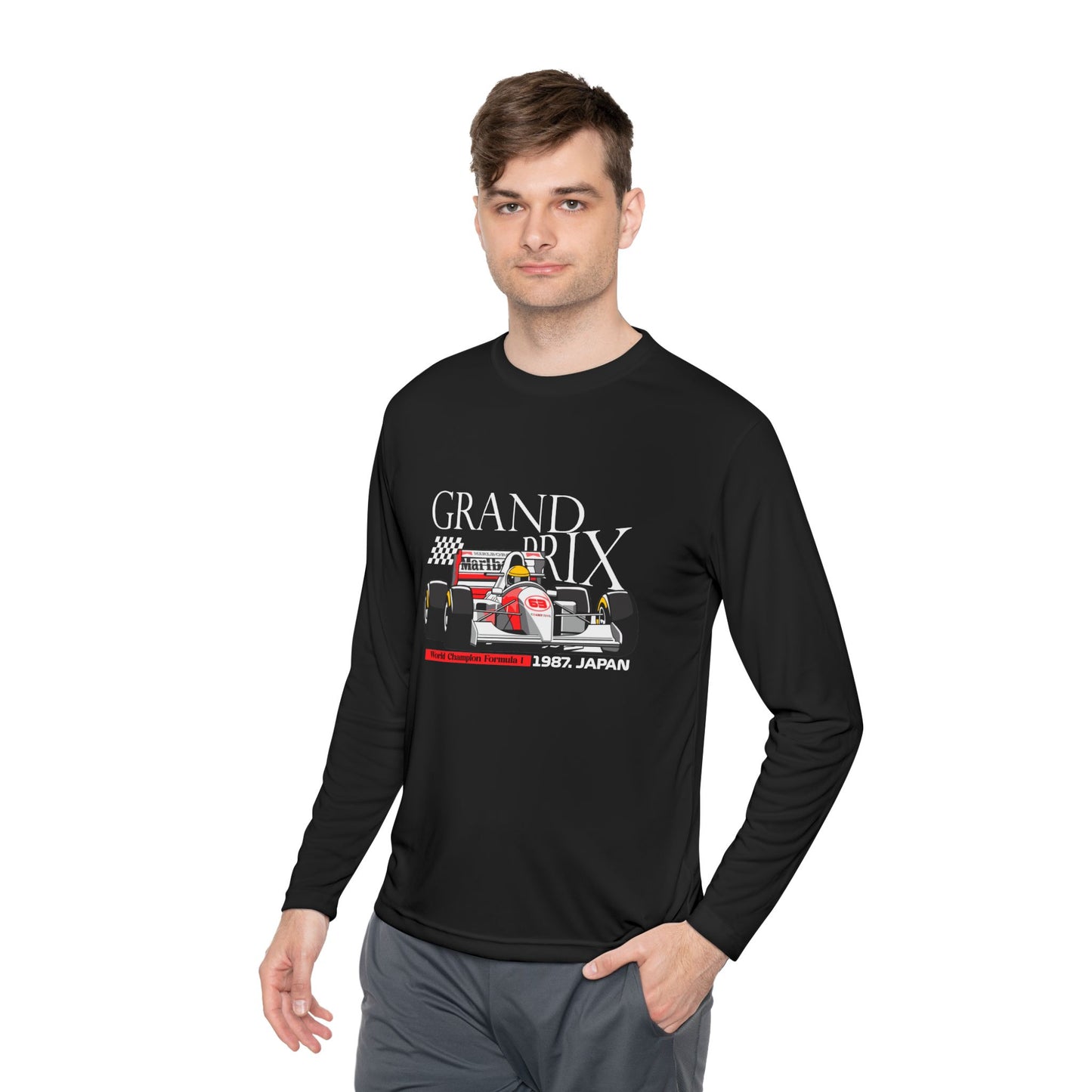 Grand Prix Japan Racing Unisex Lightweight Long Sleeve Tee - Perfect Gift for Motorsports Fans - CreativeRino