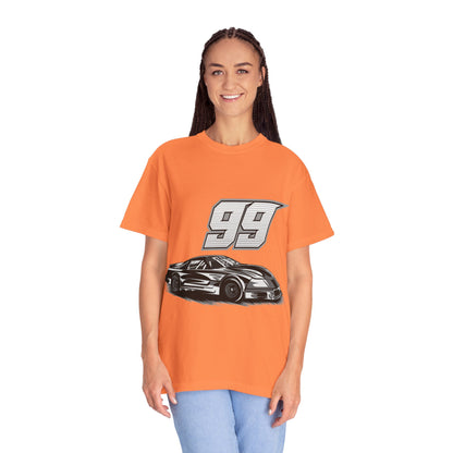 Racing Car Graphic Unisex Garment-Dyed T-shirt - CreativeRino