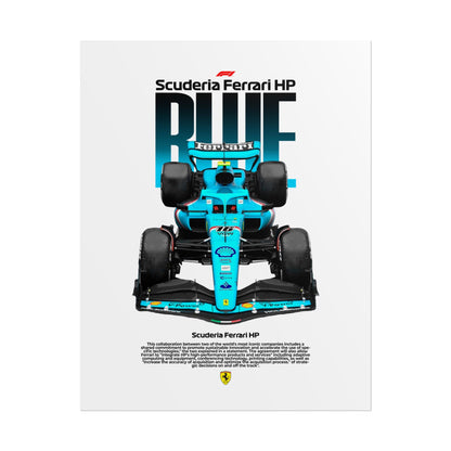Scuderia Ferrari HP Poster - Vibrant Racing Decor for Formula 1 Fans - Perfect Gift for Motorsports Enthusiasts - CreativeRino