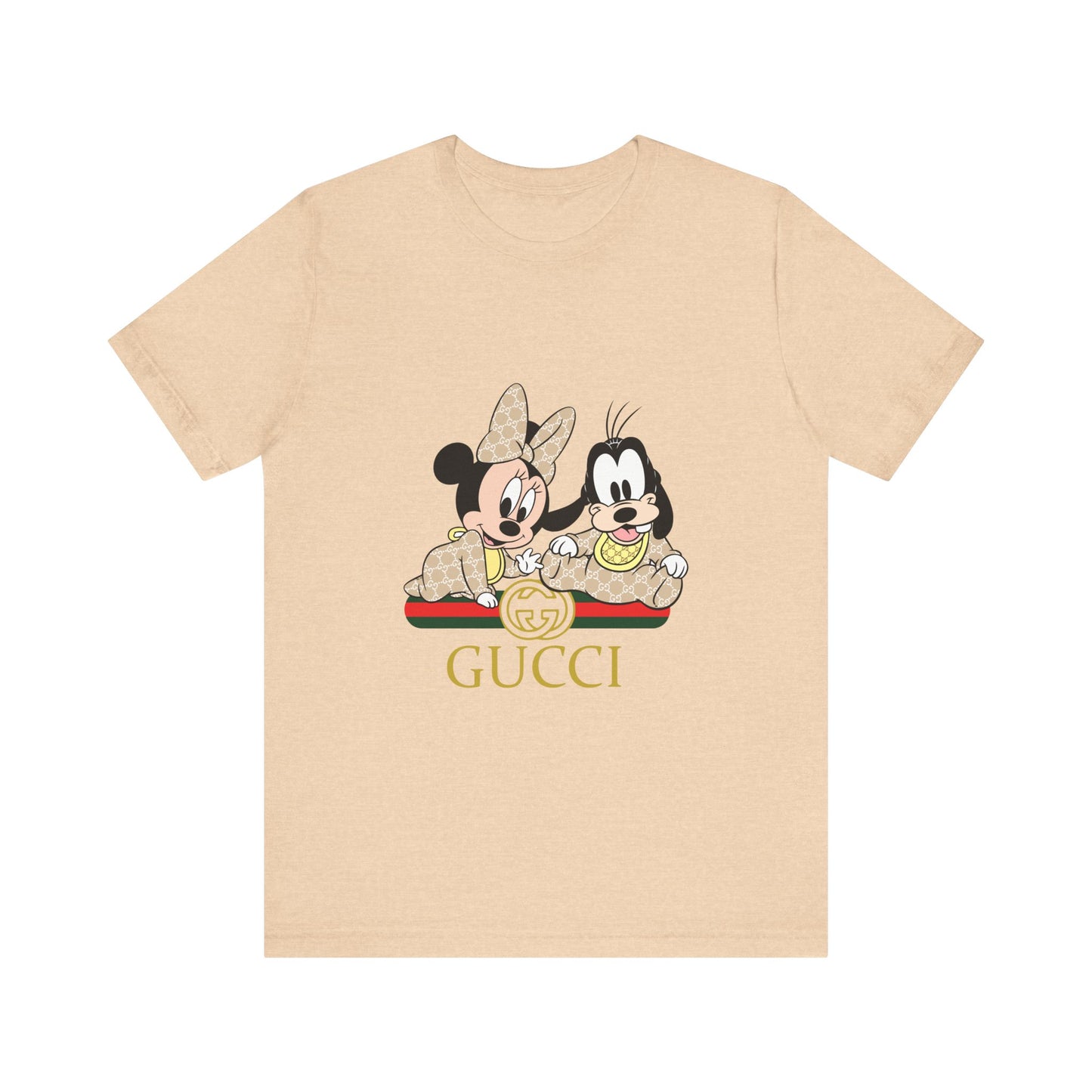 Mickey & Goofy Gucci Inspired Tee - Unisex Jersey Short Sleeve T-shirt - CreativeRino