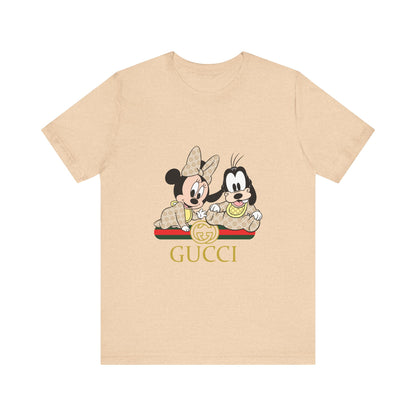 Mickey & Goofy Gucci Inspired Tee - Unisex Jersey Short Sleeve T-shirt - CreativeRino