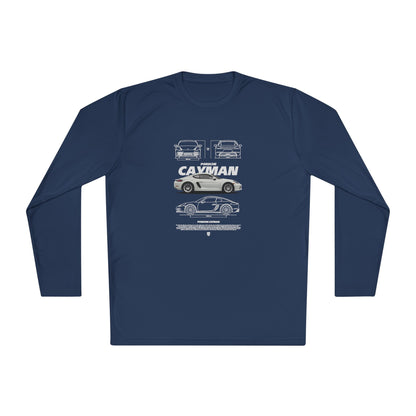 Porsche Cayman Unisex Lightweight Long Sleeve Tee - Car Graphic T-shirt - CreativeRino