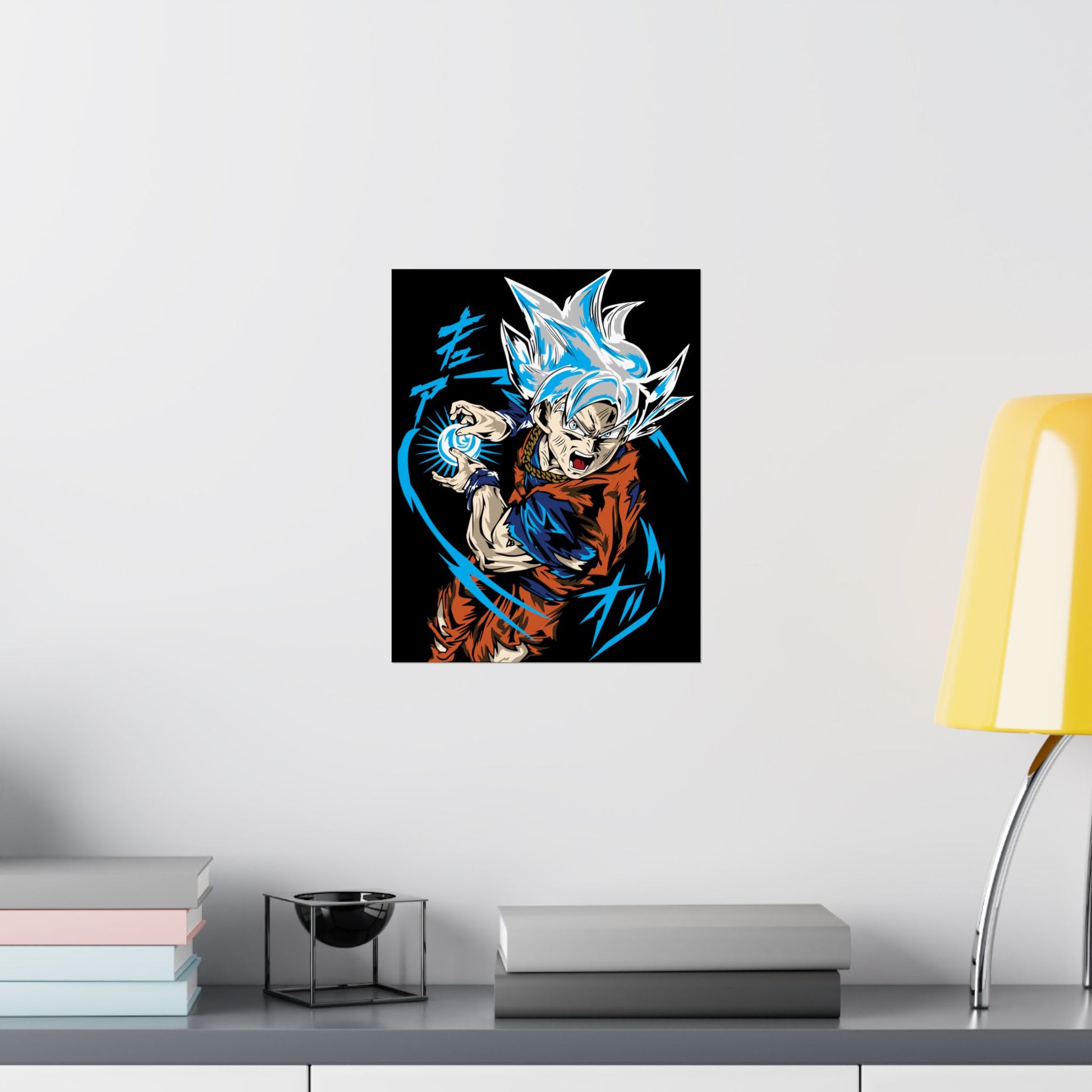 Goku Energy Burst Matte Vertical Poster | Anime Wall Art for Fans - CreativeRino