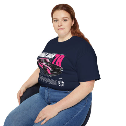 Vintage Challenger 70 Unisex Ultra Cotton Tee - Classic Muscle Car Shirt - CreativeRino