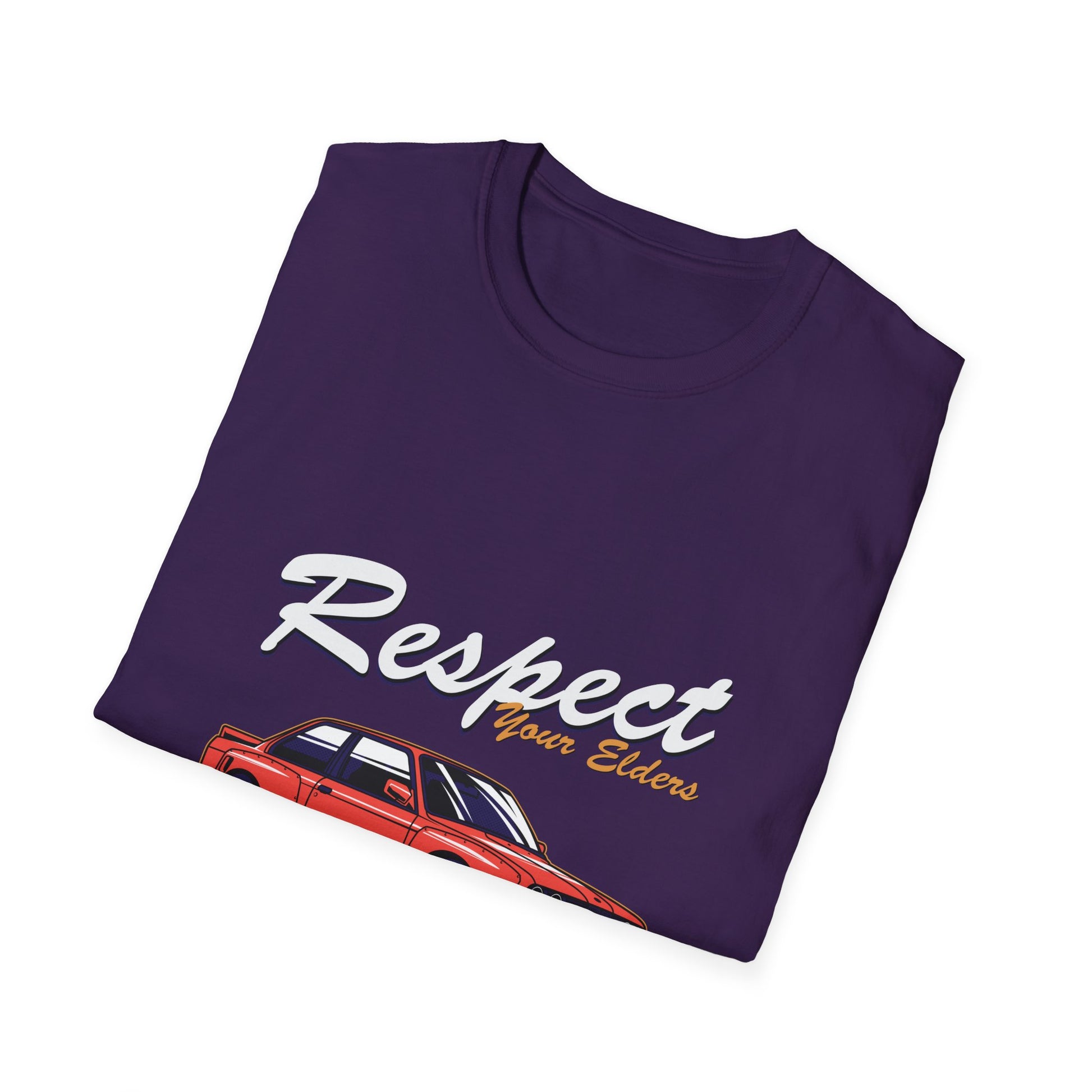 Respect Your Elders BMW E30 Unisex Softstyle T-Shirt - CreativeRino