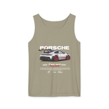 Porsche 911 Fast and Powerful Unisex Tank Top - CreativeRino