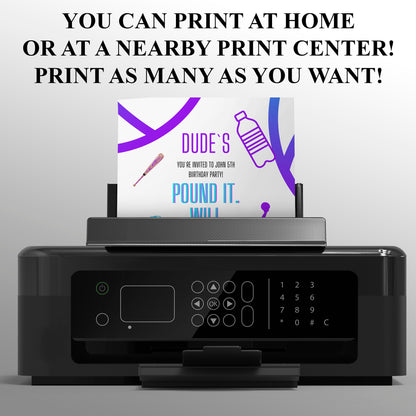 Dude Perfect Birthday Invitation Template - CreativeRino