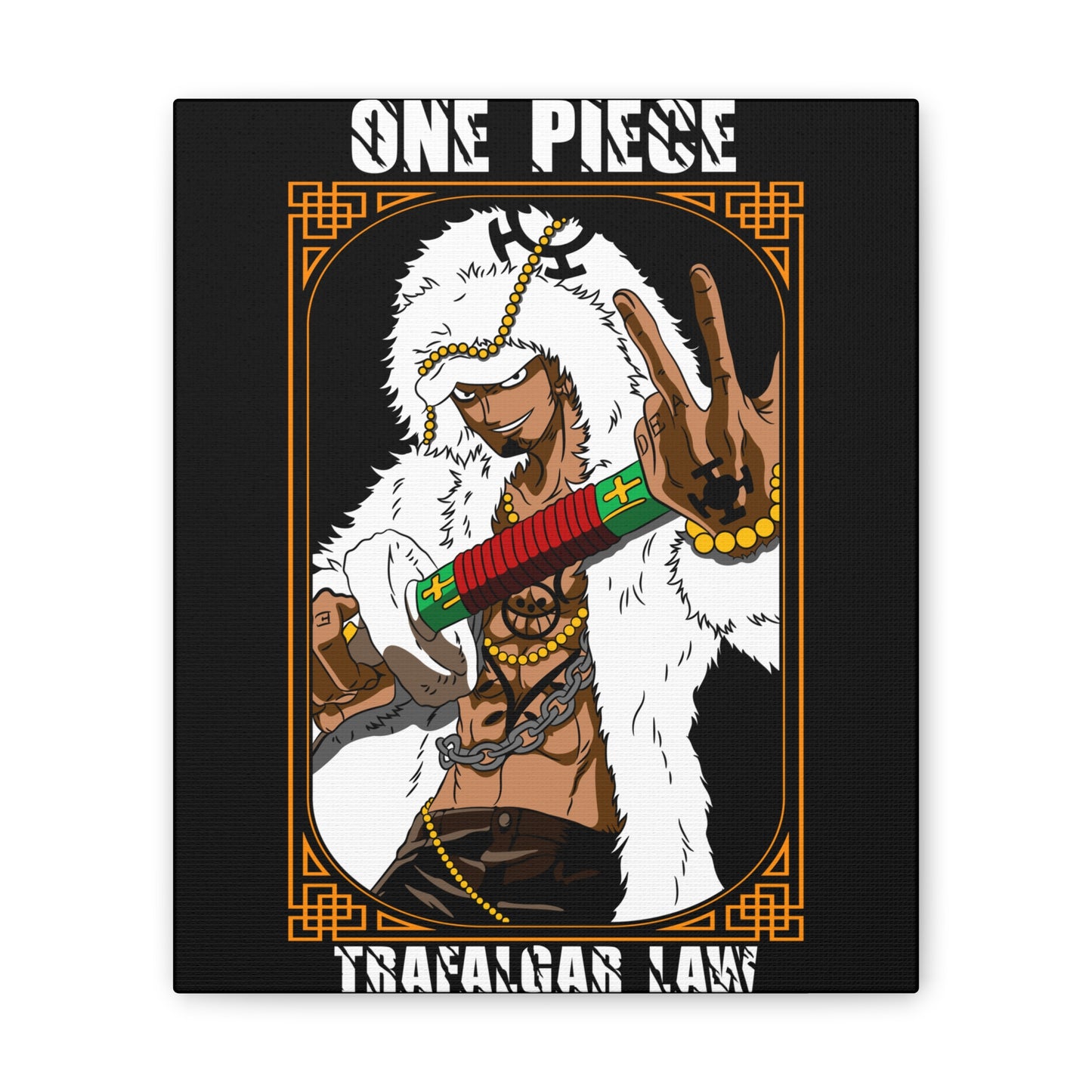 One Piece Trafalgar Law Canvas Art - Bold Character Wall Decor - CreativeRino
