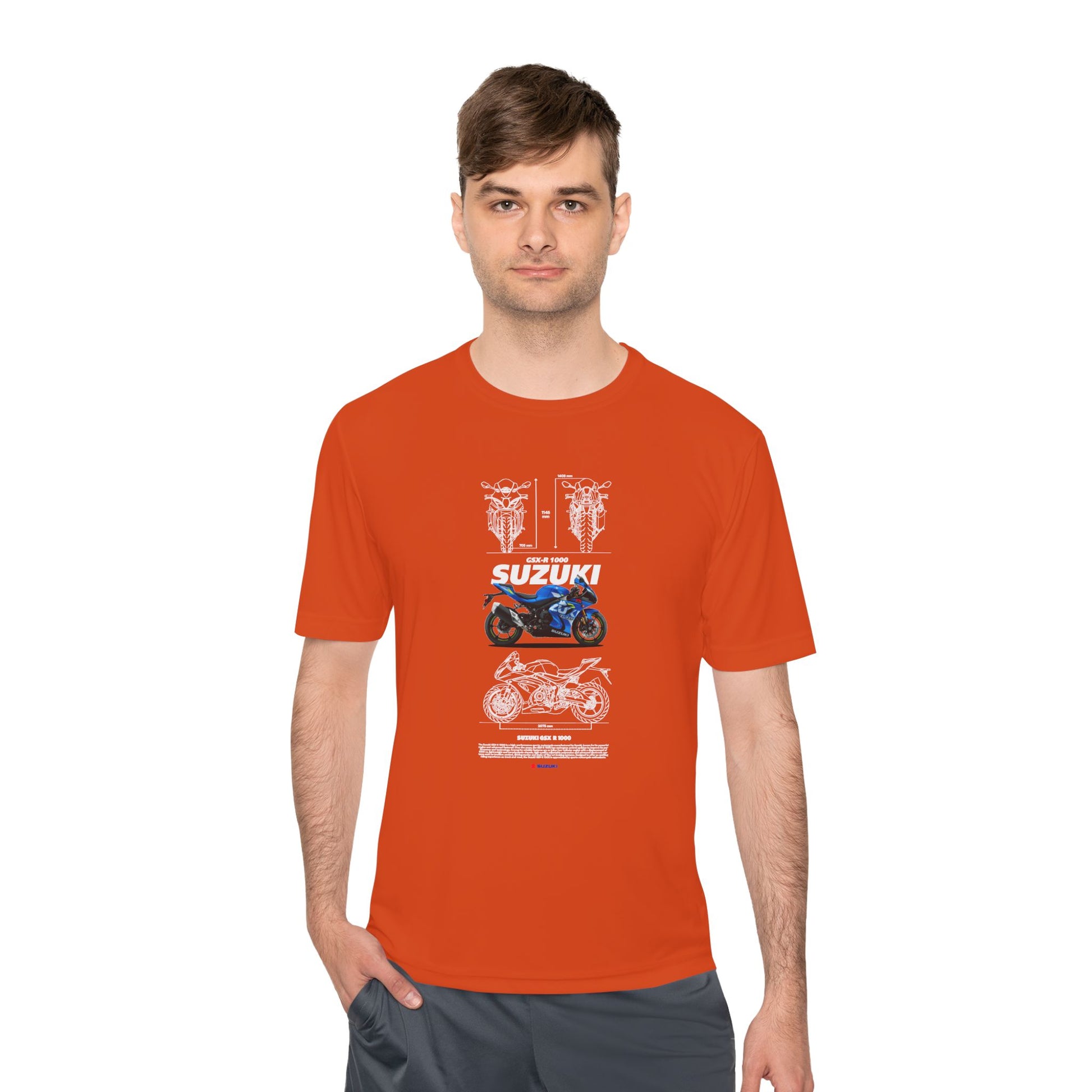 Suzuki GSX-R 1000 Motorcycle Unisex Moisture Wicking Tee - Perfect T-shirt for Riders and Enthusiasts - CreativeRino
