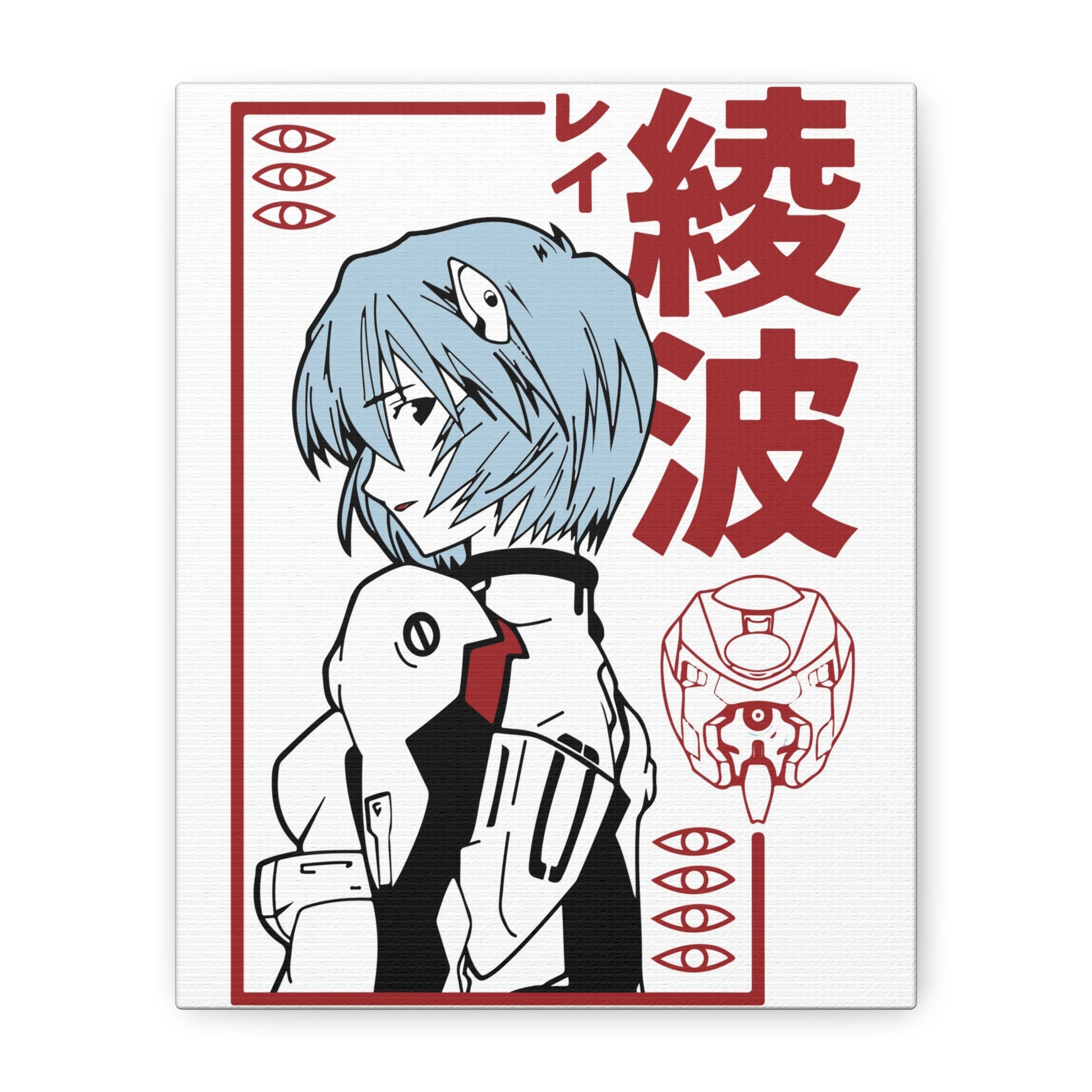 Anime Art Canvas Print - Rei Ayanami Design for Home Decor - CreativeRino