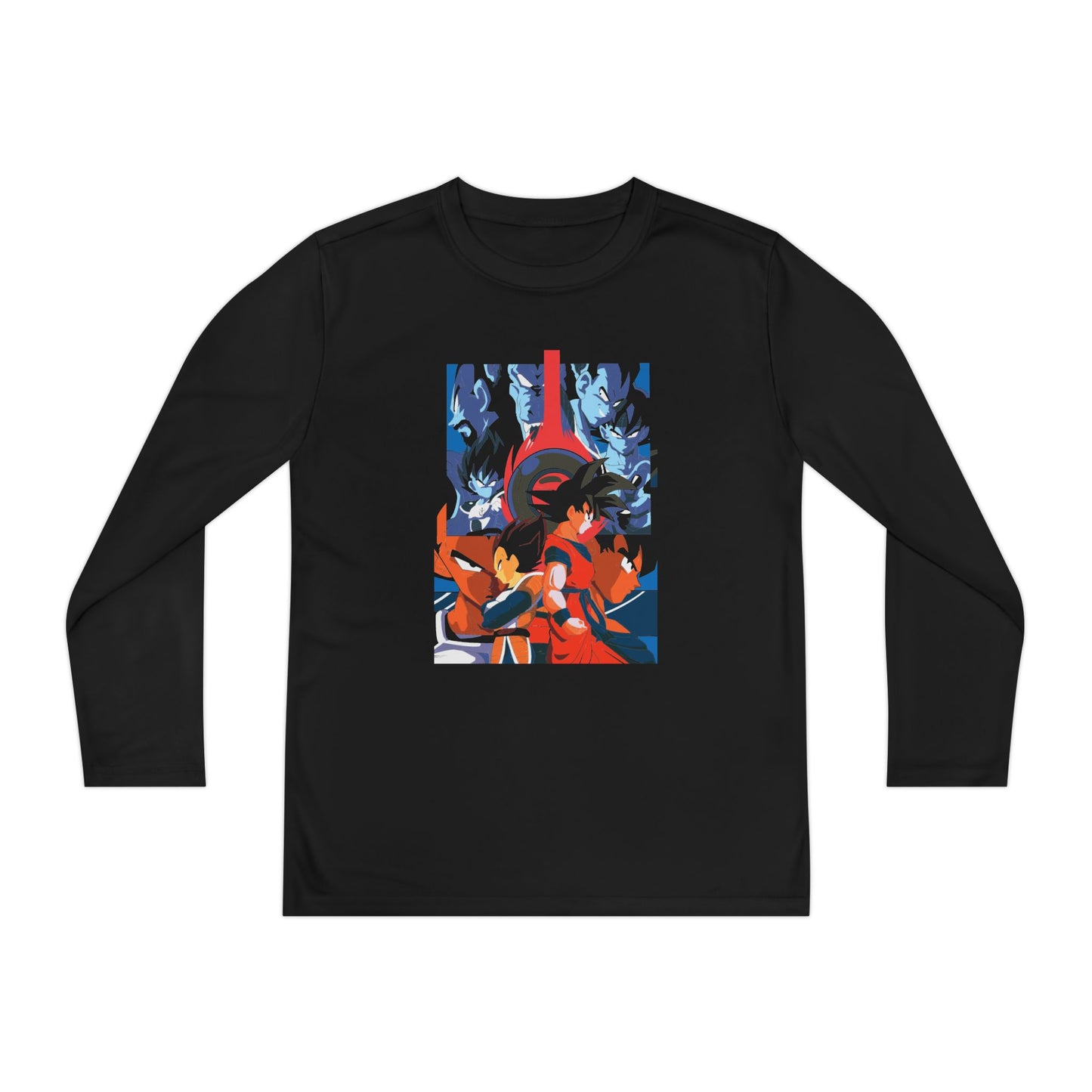 Anime Youth Long Sleeve Tee - Dragon Ball Graphic Design T-shirt for Active Kids - CreativeRino