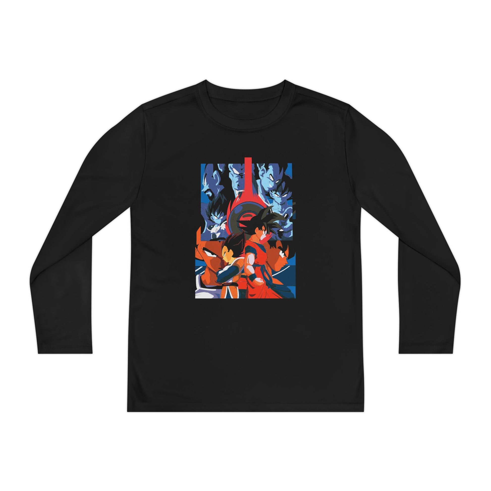 Anime Youth Long Sleeve Tee - Dragon Ball Graphic Design T-shirt for Active Kids - CreativeRino