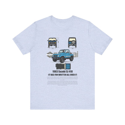 Vintage Suzuki 1983 Graphic Tee - Unisex Short Sleeve T-Shirt - CreativeRino