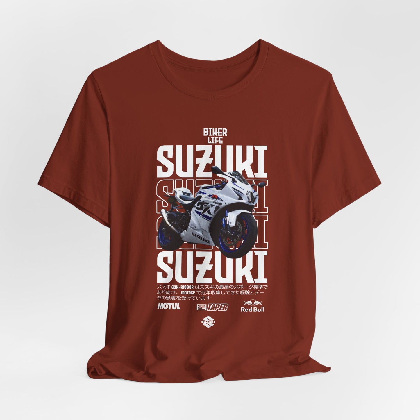Biker Life Suzuki Unisex Short Sleeve Tee - Perfect T-shirt for Motorcycle Enthusiasts - CreativeRino