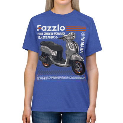 Yamaha Fazzio Hybrid Scooter Unisex Triblend Tee - Vintage Style Graphic T-shirt - CreativeRino