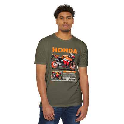 Honda CBR Motorcycle Unisex Jersey T-shirt - Perfect for Bikers and Racing Enthusiasts - CreativeRino