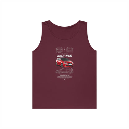 Cool Volkswagen Golf MK5 Unisex Heavy Cotton Tank Top - CreativeRino
