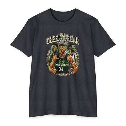 The Greek Freak Unisex CVC Jersey T-shirt - Casual Sportswear for Basketball Fans - CreativeRino