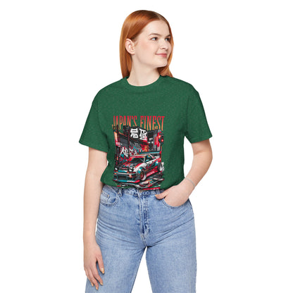 Japan's Finest Racer Unisex Tee - Streetwear Style Graphic T-shirt - CreativeRino