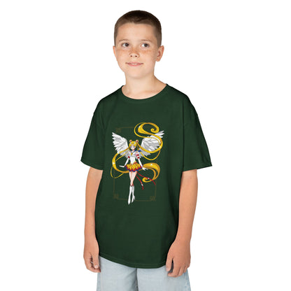 Anime Kids Heavy Cotton™ Tee - Sailor Moon Angelic Warrior T-shirt Design for Young Dreamers - CreativeRino